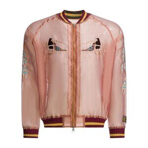 Kapital Sheer Pearl Mosquito Guard Bomber Jacket Tag Size 2 Men